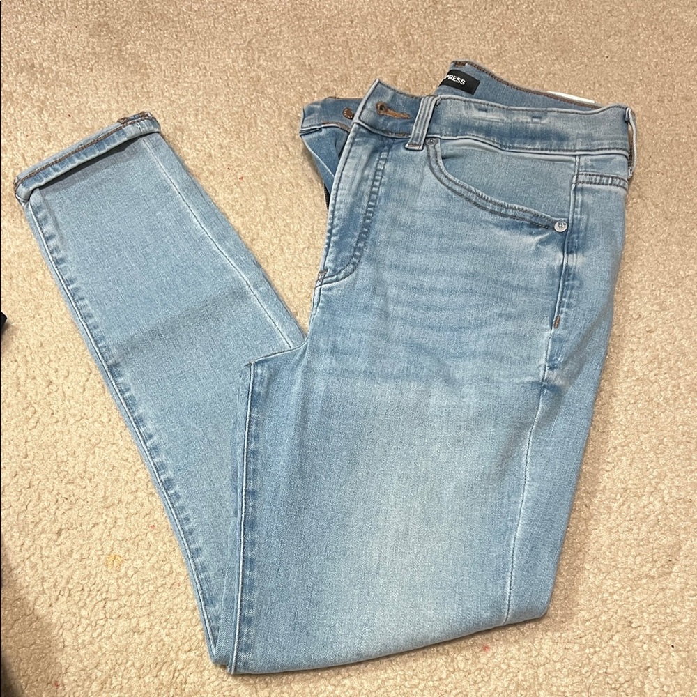 Light Blue EXPRESS SKINNY Jeans